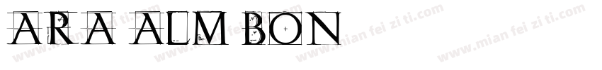 Ara Alm Bon字体转换
